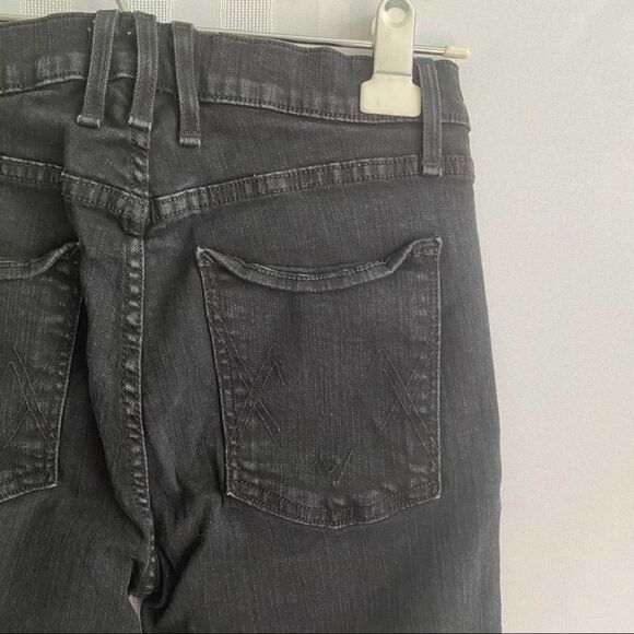 McGuire Bohemia Ruffle Kick Flare Cropped Jeans Size 28 Skinny Pants Black - Picture 8 of 10